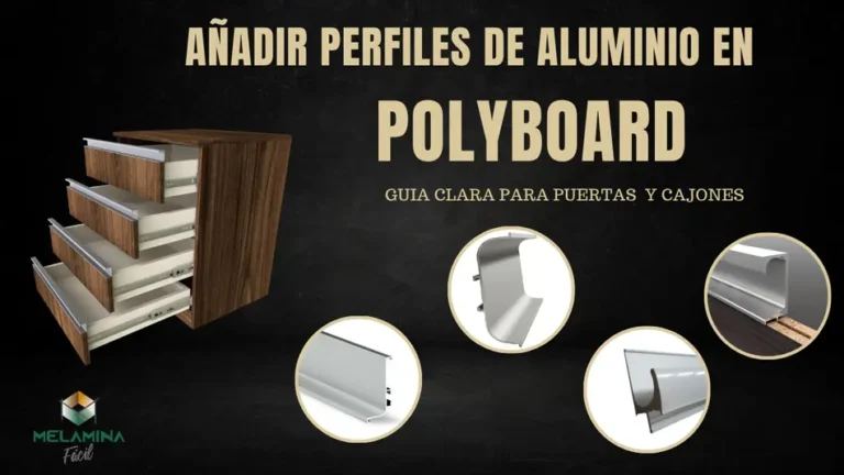 Lee más sobre el artículo Cómo añadir perfiles de aluminio en Polyboard — Guía técnica para puertas y cajones